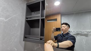 한샘 일반휴판넬 NO! SPC 매그넘그레이로 청도한샘 욕실리모델링 시공한 리얼 사례 (청도아트빌) by 한샘최준팀장