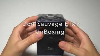 Dior Sauvage Elixir Unboxing
