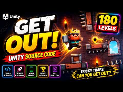 Get Out - Unity Source Code | Unity 2D Puzzle Game Template | Unity 2D Platformer Template