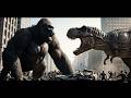 معركة غوريلا كينغ كونغ ضد ديناصور ريكس في نيويورك 