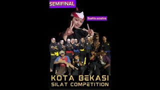 SASKIA AZZAHRA SEMIFINAL KEJUARAAN PENCAK SILAT PIALA KETUA UMUM KONI KOTA BEKASI