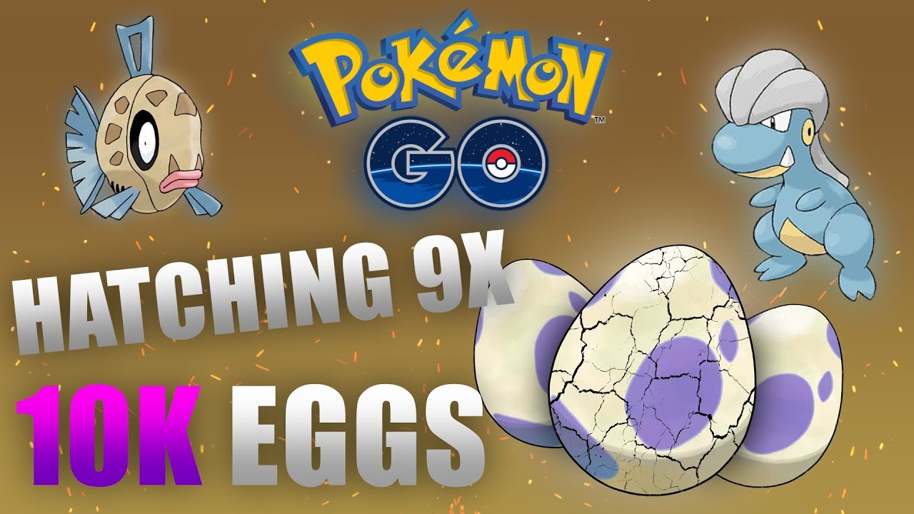 POKÈMON GO HATCHING 9X 10K EGGS!! (3X BAGON) YouTube