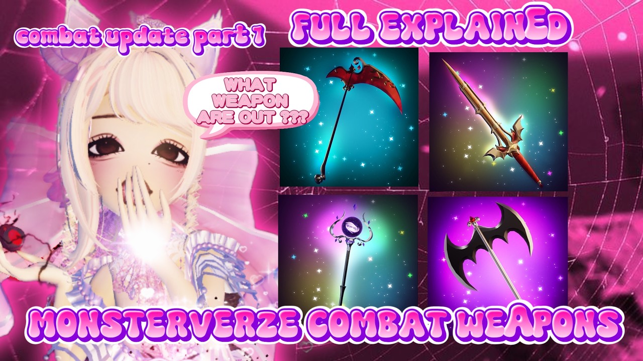 Monsterverze Combat Weapons Are Out Now !! What Weapons Are In This Update ll Stats And Upgrades