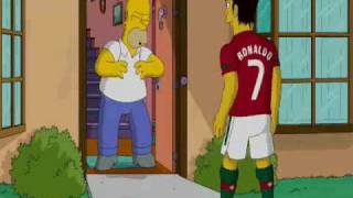 Homer Simpson Meets Cristiano Ronaldo