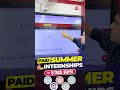 Paid Summer Internships 💼 B.Tech Students | IIT Bombay, Delhi, Kanpur & More 🚀