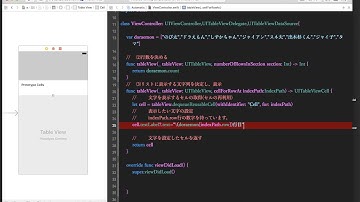 【Swift3】TableViewの基本的な使い方について
