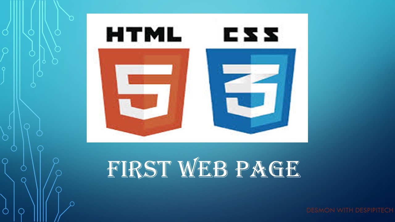 HTML5 and CSS3 beginners tutorial 2 - creating our first web page - YouTube