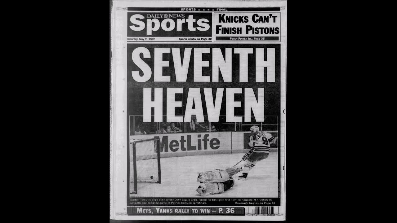 May 1, 1992WFAN Radio (RangersDevils, Game 7 Postgame) YouTube
