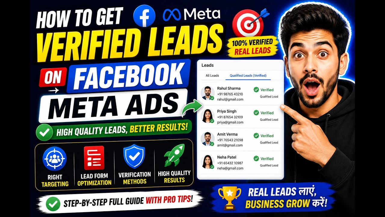 How To Get Verified Leads On Facebook Meta Ads || Facebook Lead ...