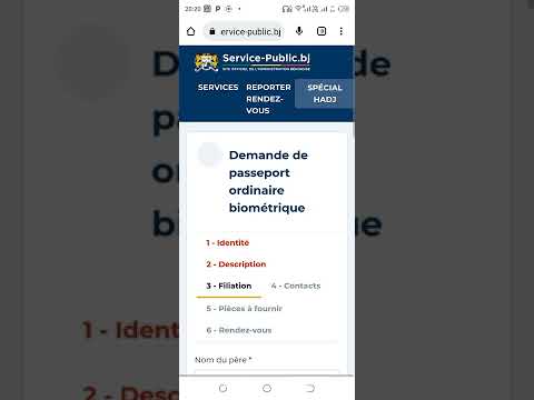Demande de passeport biométrique Béninois en ligne @DUBAÏ MON RÊVE ?