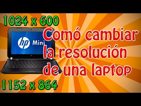 Video: Cómo Cambiar La Resolución De La Pantalla En Una Computadora Portátil