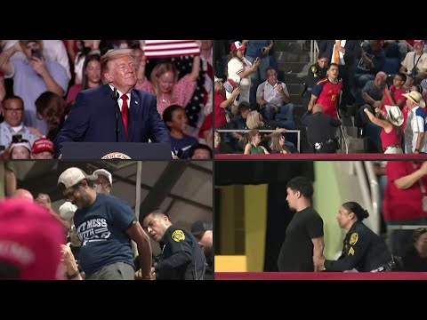 Protesters interrupt Trump at a rally in Texas | AFP