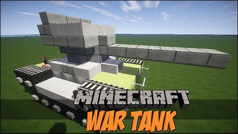 Minecraft Vehicle Tutorial Series: How To Build A Tank in Minecraft
