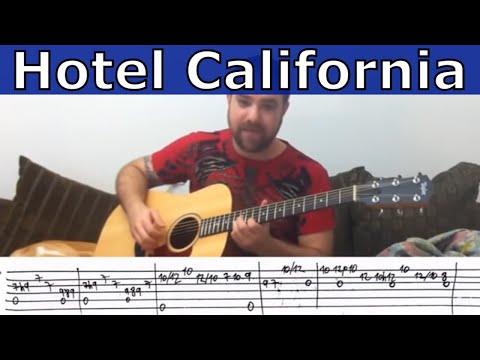 Fingerstyle Tutorial: Hotel California (Instrumental) - Guitar Lesson w/ TAB | LickNRiff