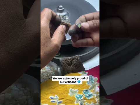 Rananjay Exports Artisans | Gemstone Polishing  | Silver Jewelry Wholesale #jewelryshorts