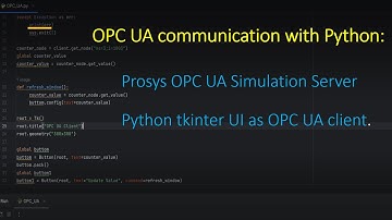 OPC UA Server communication with python as Client