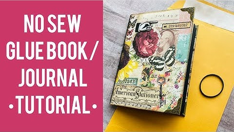 NO Sew Glue Book • TUTORIAL • Step by step instructions❤️