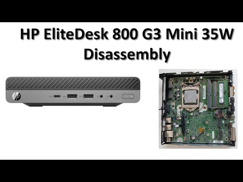 HP EliteDesk 800 G3 DM Desktop Mini Business PC (35W) Teardown