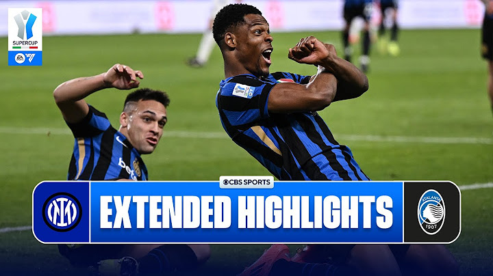 Inter vs. Atalanta: Extended Highlights | EA Sports FC Supercup | CBS Sports Golazo