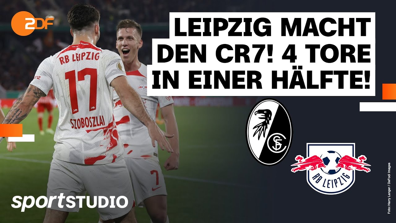 ⁣SC Freiburg – RB Leipzig Highlights | DFB-Pokal Halbfinale 2022/23 | sportstudio