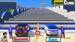 Abhishekkz Indian cars Vs @Anmol Indian Cars Stairs Climb GTA 5