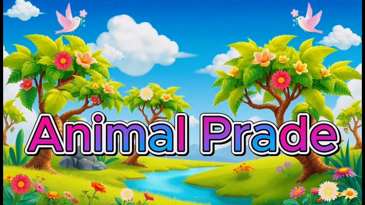 Animal Parade Adventure - Fun Jungle Background for Kids