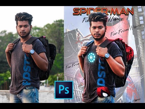 spider-man-far-from-home-|-movie-poster-manipulation-tutorial-in-photoshop-|-by-sony-jackson
