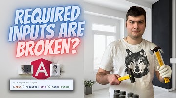 Are Angular required inputs broken?