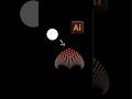 Circle to Stunning Radial Design in Illustrator | Creative Shape Tips | #shorts