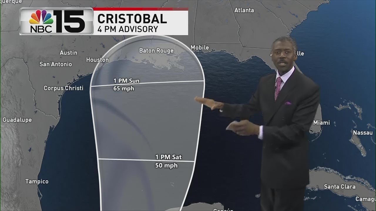 Tropical Storm Cristobal on June 2nd, 2020, with Chief Meteorologist Alan Sealls- NBC 15 WPMI