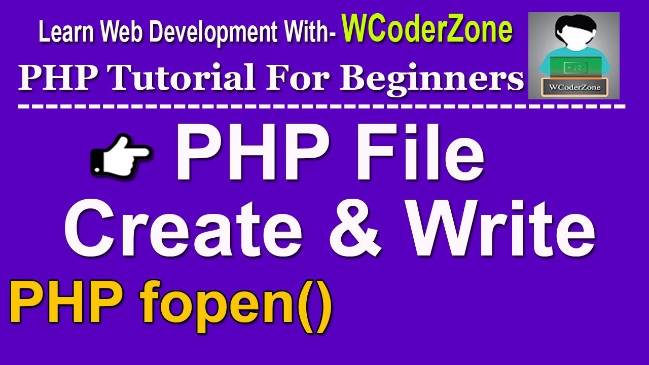 php file create and write  php fopen function – 20