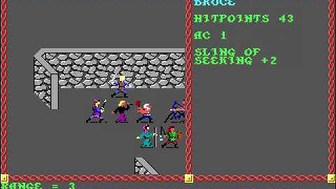 AD&D Pool of Radiance Combat Scene - Driders