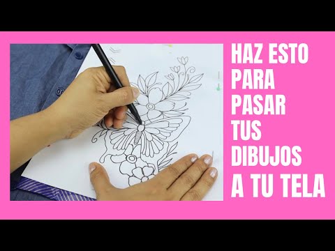 HAZ ESTO PARA PASAR / TRANSFERIR TUS DIBUJOS A TU TELA | TRANSFER YOUR DRAWINGS TO YOUR FABRIC