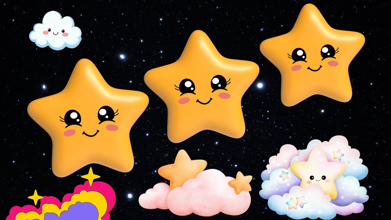 Twinkle Twinkle & Friends 🎵 | Fun Sing-Along Rhymes with Animated Stars & Music for Kids