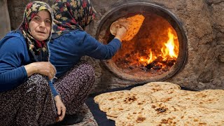 Uzak Dağlarda Zorlu Köy Hayatı ~ Tandır Ekmeği Yapımı