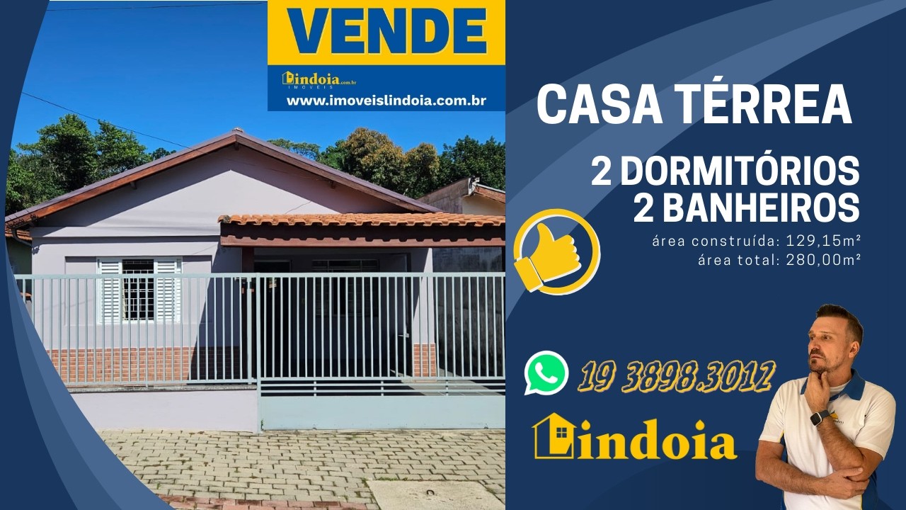 Casa de 2 dormitórios | 129m² | em #lindoia