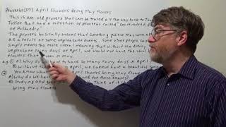 English Tutor Nick P Proverbs (57) April Showers Bring May Flowers