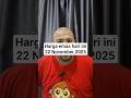 Harga emas hari ini, 22 November 2025: RM 590/gram. #publicgold #simpananemas #farhannasir