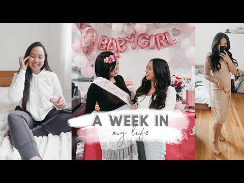 skincare boxing, bridal shower, + baby shower (life before quarentine) | a week in my life