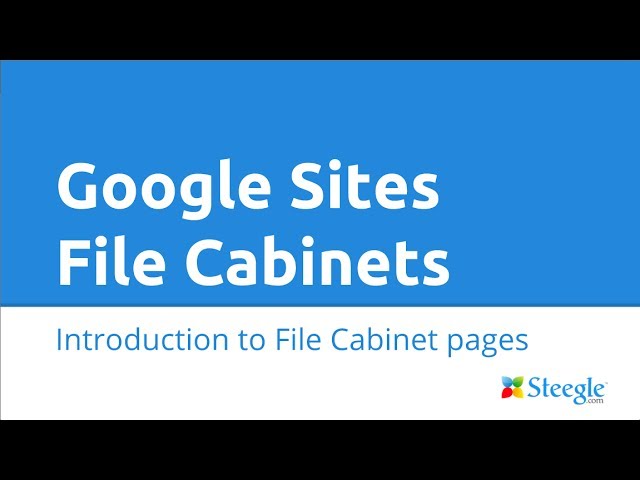 Google Sites File Cabinet Youtube