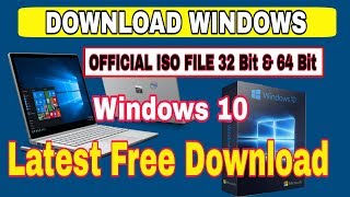 how to download latest windows 10 iso image |  64 bit and 32 bit | 2020 [audible tech]