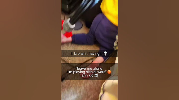 Lil bro is not having it ☠️