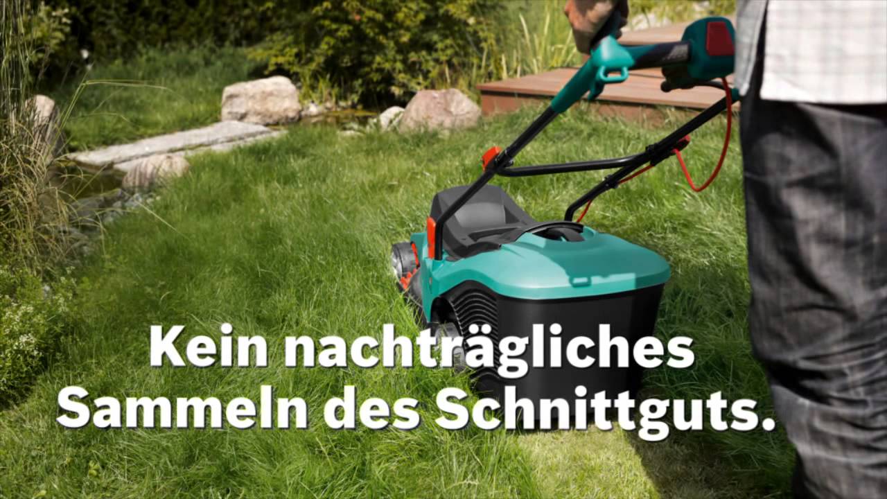 Bosch stellt vor: Akku-Rasenmäher Rotak LI - YouTube