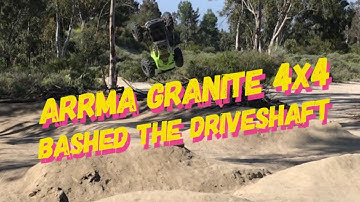Arrma Granite 4x4 BLX - Bashing track laps and backflips