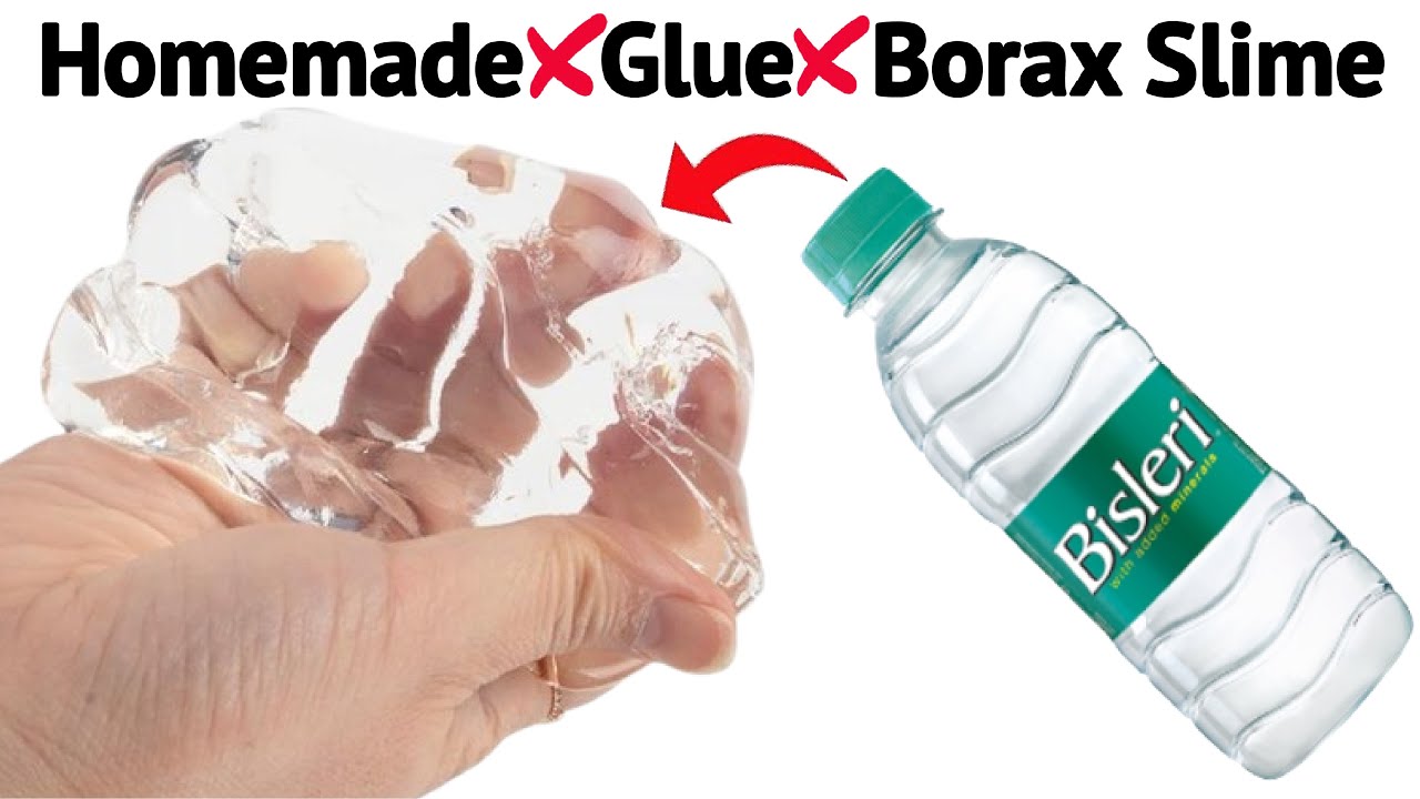 DIY WATER SLIME/HOW TO MAKE WATER SLIME WITHOUT GLUE BORAX/WATER SLIME MAKING AT HOME EASY/ASMR