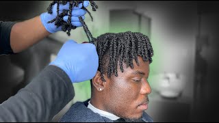 CLIENT DROVE 600 MILES FOR THIS CUT | CUTTING OFF HIS PERFECT TWIST | FULL BARBER TUTORIAL |MUST SEE