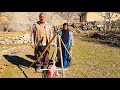 : Making ropes and reins for calves, nomadic life with Muhammad and Shaukat