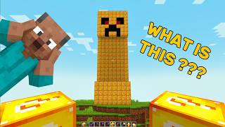 I FOUND a BIG LUCKY BLOCK CREEPER in MINECRAFT !