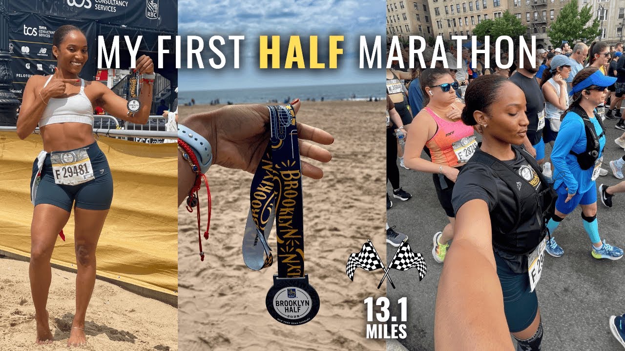 I RAN MY FIRST HALF MARATHON | Brooklyn Half 2025 Vlog - YouTube