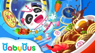 DAPUR LUAR ANGKASA BAYI PANDA KECIL | KARTUN ANAK | BABYBUS INDONESIA screenshot 4